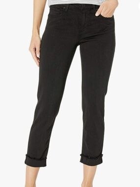 KUT from the Kloth Amy Crop Straight Leg Jeans Black